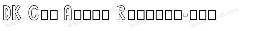 DK Cut Along Regular字体转换